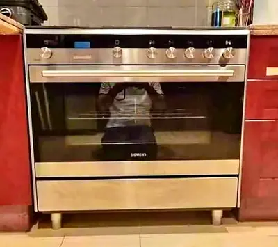 Siemens Free-standing Gas Cooker with electric Oven - Stainless Steel