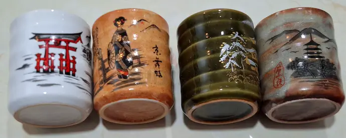 Japanese style tea cups