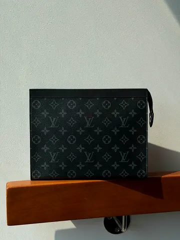 Louis vuitton men's monogram black pouch
