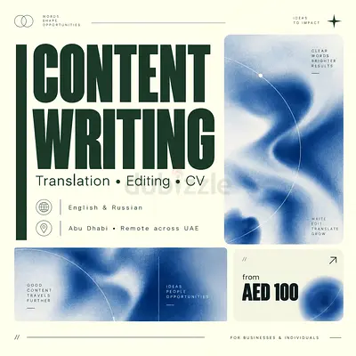 Content Writing, Translation & Editing Services