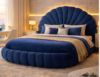 Dark blue colour 180*200 king size Bed