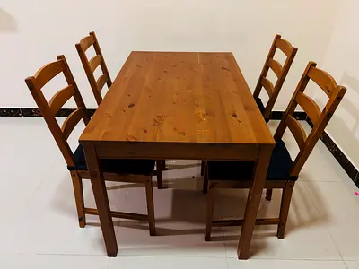 Dining table with chairs