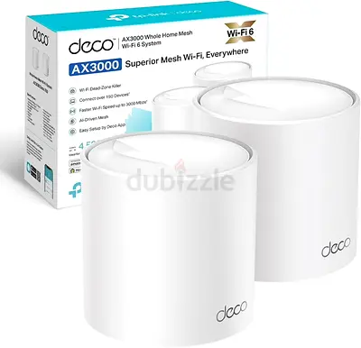 TP-Link Deco X50 AX3000 Whole Home AI-Driven Mesh Wi-Fi 6 System