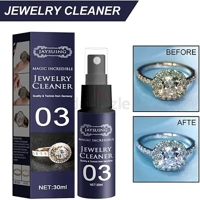 Jewelry Cleaner Spray, Jewelry Cleaner Solution with Brush