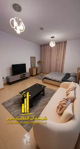 ✨افخم وارقى شقة استوديو مفروش بالكامل للإيجار الشهري في برج ريتال – الراشدية 3✨ استمتع بحياة الرفاهية في واحد من أرقى أبراج عجمان! استوديو فاخر مفروش