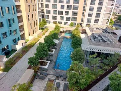 Amazing spacious 1bhk with 2bath with pool view rent just 63k