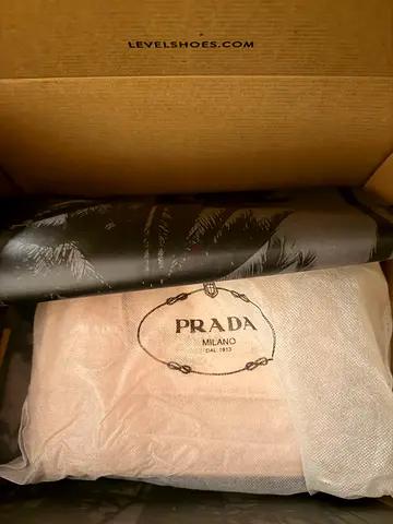 Prada in dust bag in soft fabric - in packaging