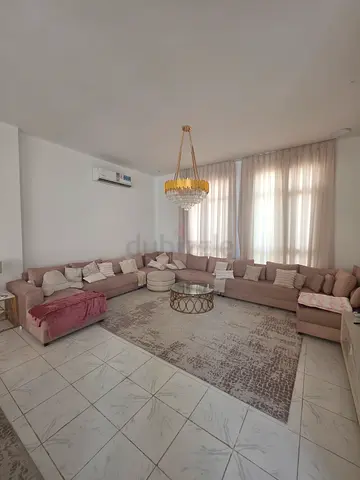 Large L-shaped sectional sofa set with cushions - good condition