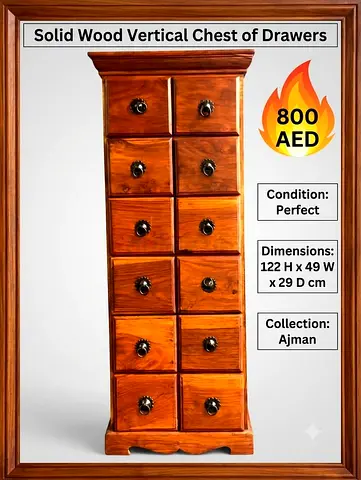 Solid wood chest of drawers- tallboy