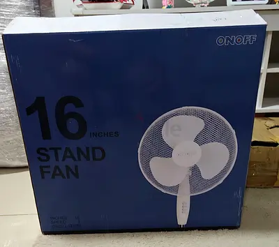 16-inch ONOFF Stand Fan — Brand New in Box (2 fan inside box)
