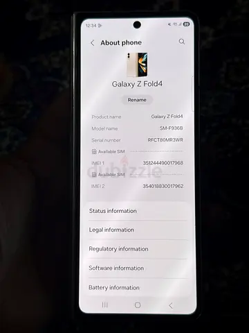 Samsung Z Fold4 512gb ram 12gb