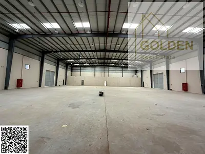 250 KVA Power - AED 32 per sq. ft - 4 Entrance Gates - Industrial Warehouse with Large Interlock-Paved Setback