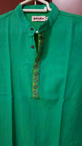 Fabindia pure cotton kurta or boys with embroidery worn once