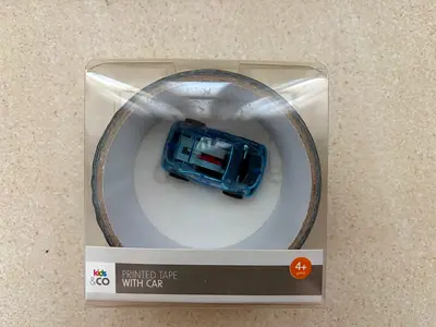 Printed Road Tape with Toy Car