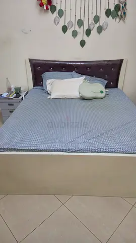 King size headboard bed with mattress- good condition