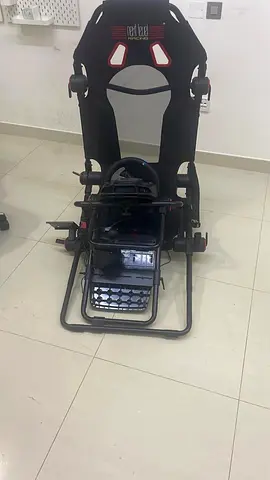 Racing Simulator Rig with Seat, Wheel and Pedals - Good Condition