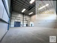 Two Connected Warehouses for Rent in Sajja, Sharjah | 17.5 kW | 10.7 m Height | Modern Fitted
