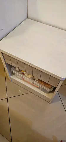 King size bed, mattress plus two side tables