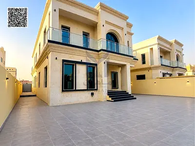 Brand New 5-Master Bedroom Villa for Sale in Al Rawda 3, Ajman | 5,700 Sq. Ft. Plot | Stone Facade
