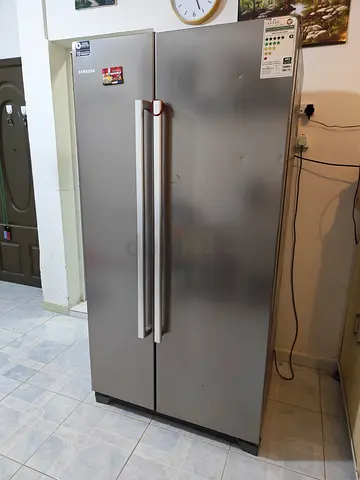 Samsung Side-by-Side Refrigerator - Silver, Good condition Ajman Nueimia 2