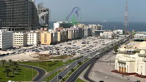 Three bedroom apartment for annual rent in Al Majaz 3 Sharjah free parking balcony sea view maid roo
