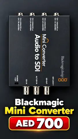 Blackmagic Mini Converter Audio to SDI