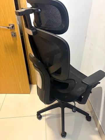 Ergonomic Black Mesh Office Chair - Good Condition