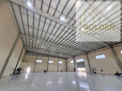 warehouse with 120 kva of electrical main entrance face road and an exceptional location on new industrial umm alquwain , with direct access to Sheikh Mohammed Bin Zayed Road,