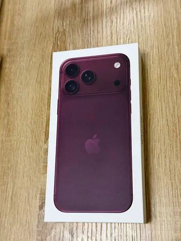 IPHONE 18 PRO MAX 256GB TDRA UAE BOX PACKED BURGUNDY
