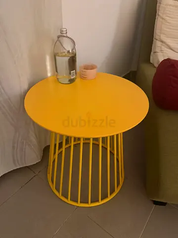Yellow side table