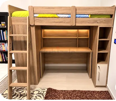 Bunk bed with desk from homecentre and mattress included.
