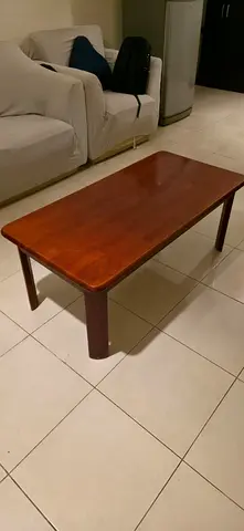 Solid Wood Coffee Table - Classic Low Rectangular Design