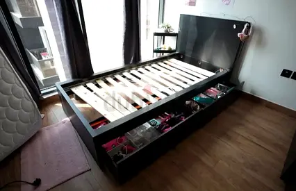 Ikea single size bed with mattress