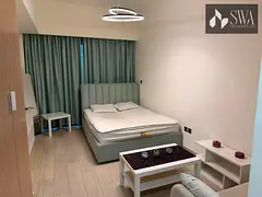 Furnished Studio | Azizi Riviera 34 | Balcony & Pool Access