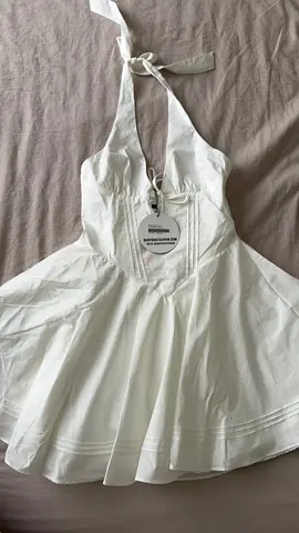 BABYBOO White halter-neck sleeveless summer dress, new with tags SIZE M
