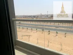 **Super-deluxe 1-bedroom apartment with living room in Al Jurf 3, Ajman | Master bedroom, balcony, a