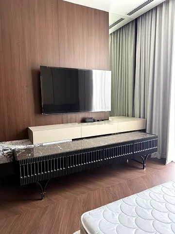 Black Marble TV Unit