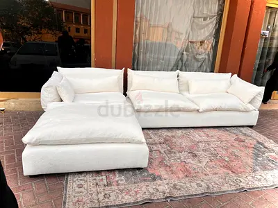 Feather Filled L Shape Sofa marina home