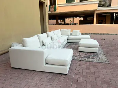 Marina home U Shape Sofa Beige Excellent Condition