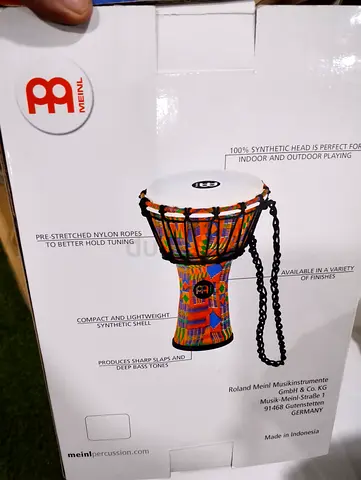 Meinl Mini Djembe Hand Drum with Carry Cord - Small Djembe