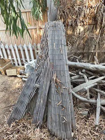 Bamboo reed fence rolls for free