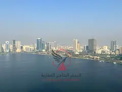 Three bedroom apartment with living room, terrace with full sea view and master maid room