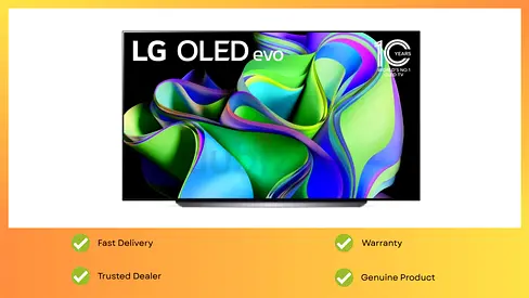 LG Tv 83 Inch OLED Evo C3 120hz 4K Smart Television Black Sealed Pack 1 Year Warranty TDRA