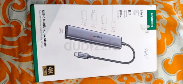 Ugreen USB-C Multifunction Adapter 5-in-1 (4K, 100W PD) - Silver