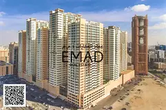 1 Bedroom Apartment for Rent | Ajman One Towers | Garden View | 2 Bathrooms