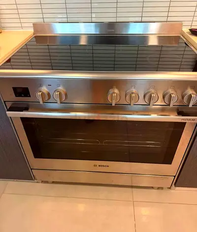 .Italy BOSCH 90×60cm 5 Hobs Full Electric Ceramic Cooker Range