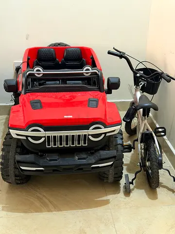 Red Kids Electric Ride-On Jeep with Remote
