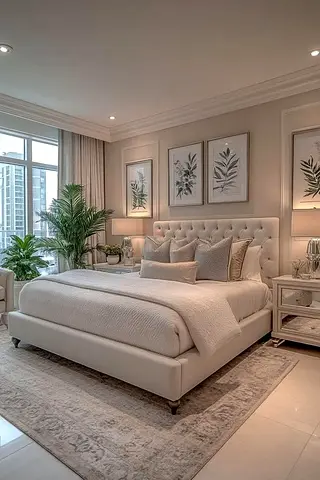 Stylish cozy 180*200 beige colour King size bed