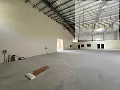 A prime warehouse for rent in an investment location in Umm Al Quwain. The warehouse boasts a high e