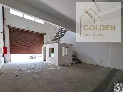 على الشارع الرئيسي | مستودع 3,000 قدم² | 25 KW كهرباء | 120 ألف درهم | الجرف 1